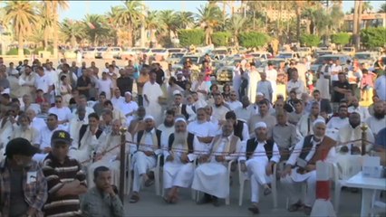 وقفة احتجاجية رافضة لحكومة التوافق الوطني بليبيا