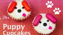 PUPPY DOG MINI CUPCAKES cute kids cupcake decorating idea