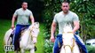 Spotted Salman Horse Riding At His Farm House Sultan