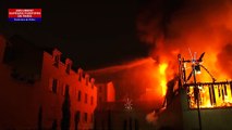 Saint-Ouen : spectaculaire incendie près du marché aux puces