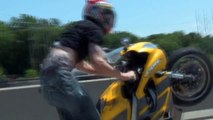 INSANE Bike Stunts B4 Blox Starz Street Session Honda CBR 600 F4i EPIC Long Highway Combo