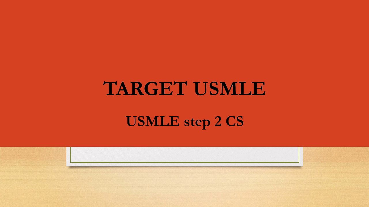 TARGET USMLE usmle step 2 cs