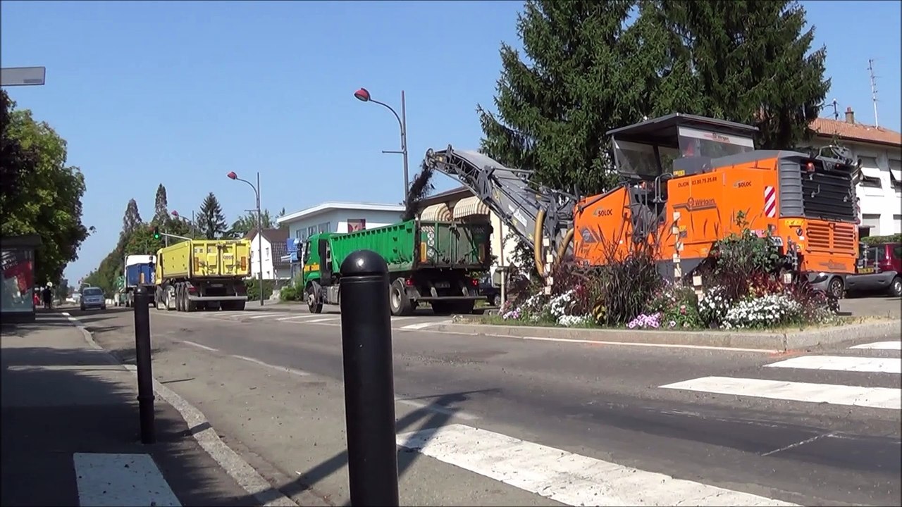 REFECTION DE LA ROUTE FAUBOURG DE MULHOUSE  KINGERSHEIM DU 11 AU 19 AOUT 2015