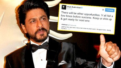 Shahrukh Encourages Fan On Twitter