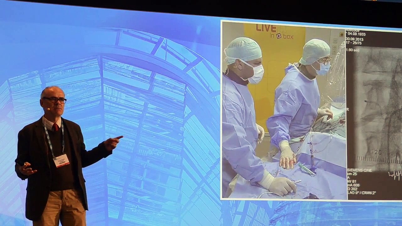 Renal Arterial Stenting - Secondary Hypertension - Live Case Part 1 - RHC Berlin 2014