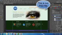 Photoshop Tutorials | Convert PSD file to Html5 - Create Website in 1 Hour