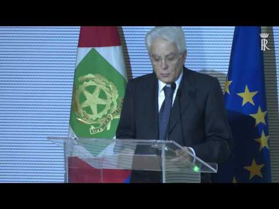 Milano - Intervento Mattarella-Expo finance foor food (16.10.15)