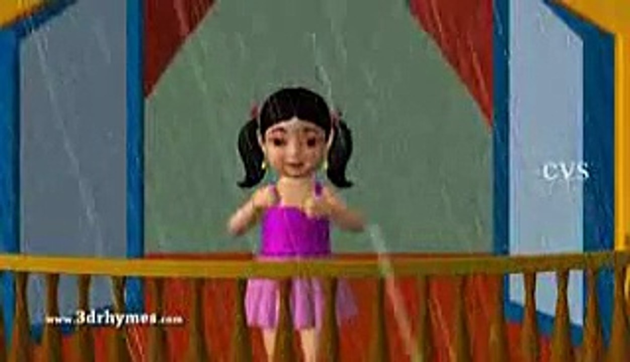 3D Animation I Hear Thunder Nursery Rhyme for Children with Lyrics