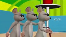 3D Animation Three Blind Mice English Nursery Rhyme for children with lyrics 720p