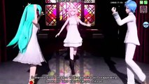 [ Full フル風] ACUTE - 初音ミク 巡音ルカ KAITO Miku Luka Project DIVA Arcade English lyrics Romaji subtitles (1)