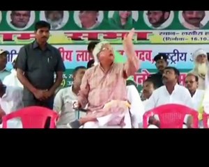 Lalu Yadav's lucky escape Ceiling fan falls in Motihari rally