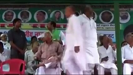 Fan Hits Lalu Prasad Yadav