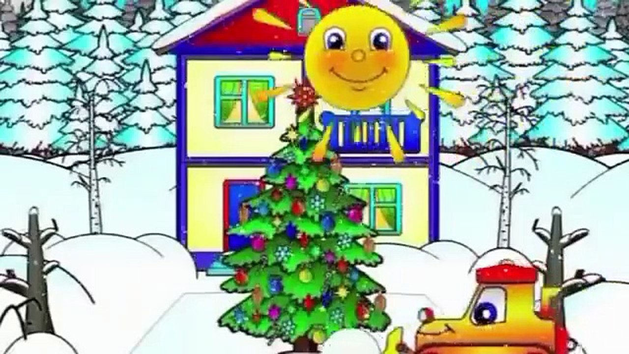 Bonne nouvelle année 2015   Construction d'un bonhomme de neige    Dessins animé en français