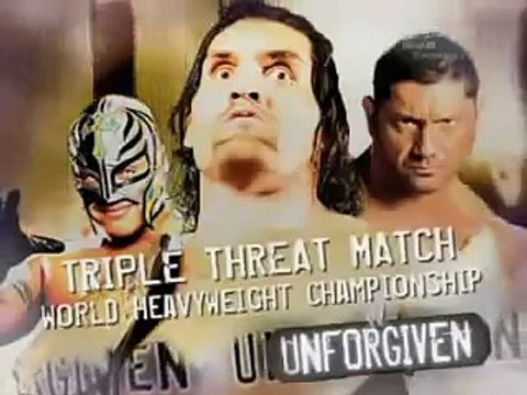 batista vs great khali vs rey mysterio unforgiven