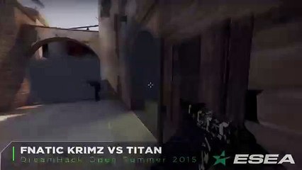 Fnatic Krimz vs Titan on de_mirage 4K Quad Kill Round