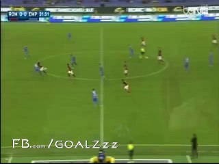 جيرفينيو يهدر مجهود صلاح - مبارة روما وإمبولي الدوري الايطالي 17/10/2015