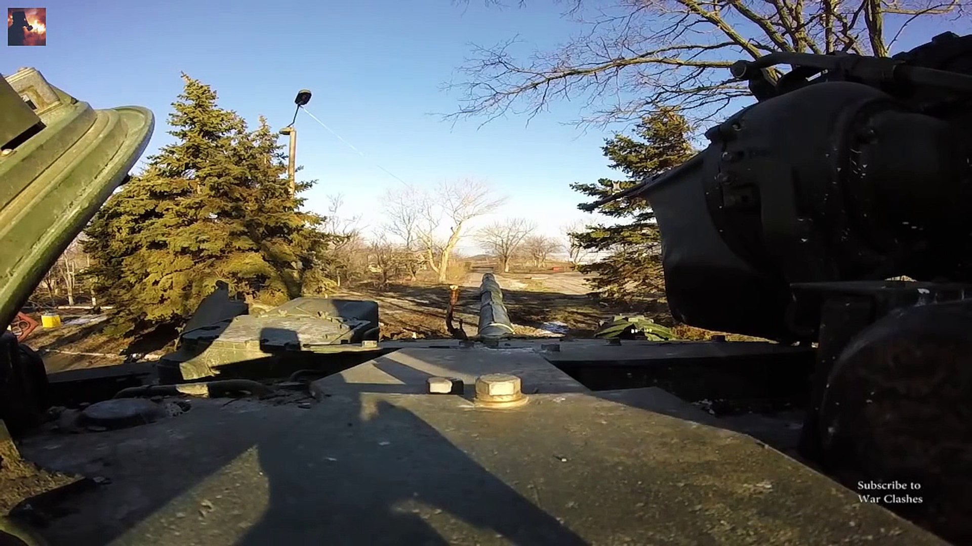 ⁣Ukraine War 2015 Ukrainian Tank with GoPro Live Direct Fire HD