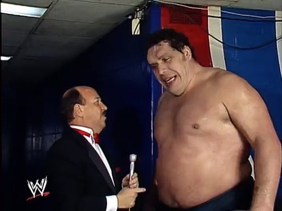WWF Wrestlemania - Andre The Giant Post-Match Interview