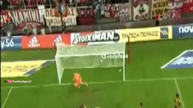 Alberto Botia Goal - Olympiakos Piraeus vs AEK Athens 1-0 (Super League) 2015