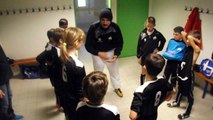 Vestiaires à la fin du match U13 1-ST AUVENT avec la victoire 4 à 3