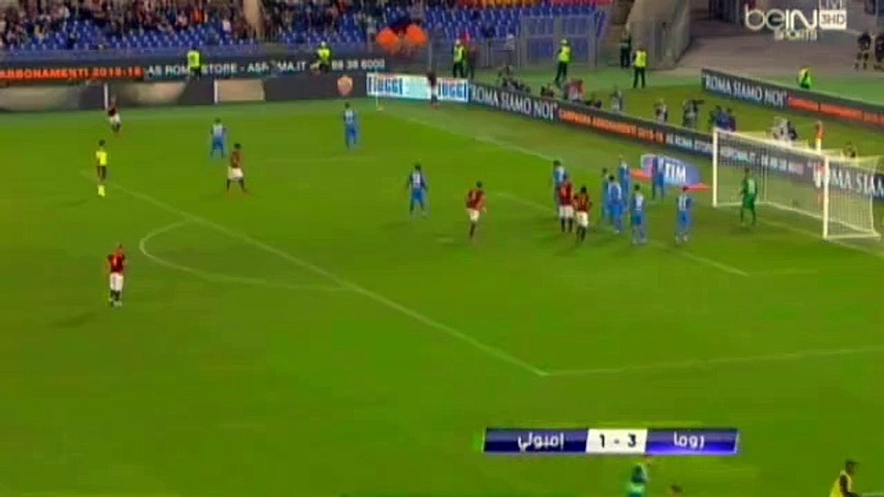 أهداف مباراة روما وإمبولي في الدوري الإيطالي