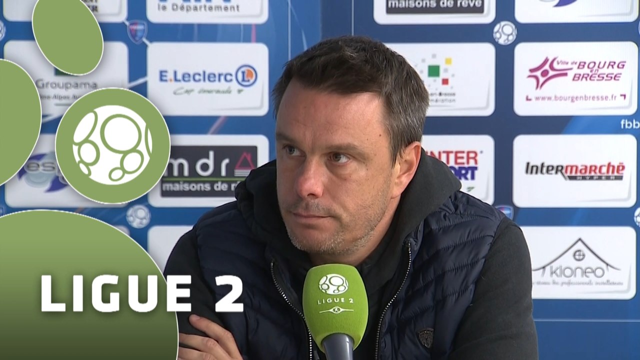 Conférence de presse Bourg en Bresse 01 - Nîmes Olympique (4-2) : Hervé DELLA MAGGIORE (BBP) - José  PASQUALETTI (NIMES) - 2015/2016