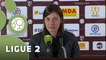 Conférence de presse FC Metz - Clermont Foot (2-2) : José RIGA (FCM) - Corinne DIACRE (CF63) - 2015/2016