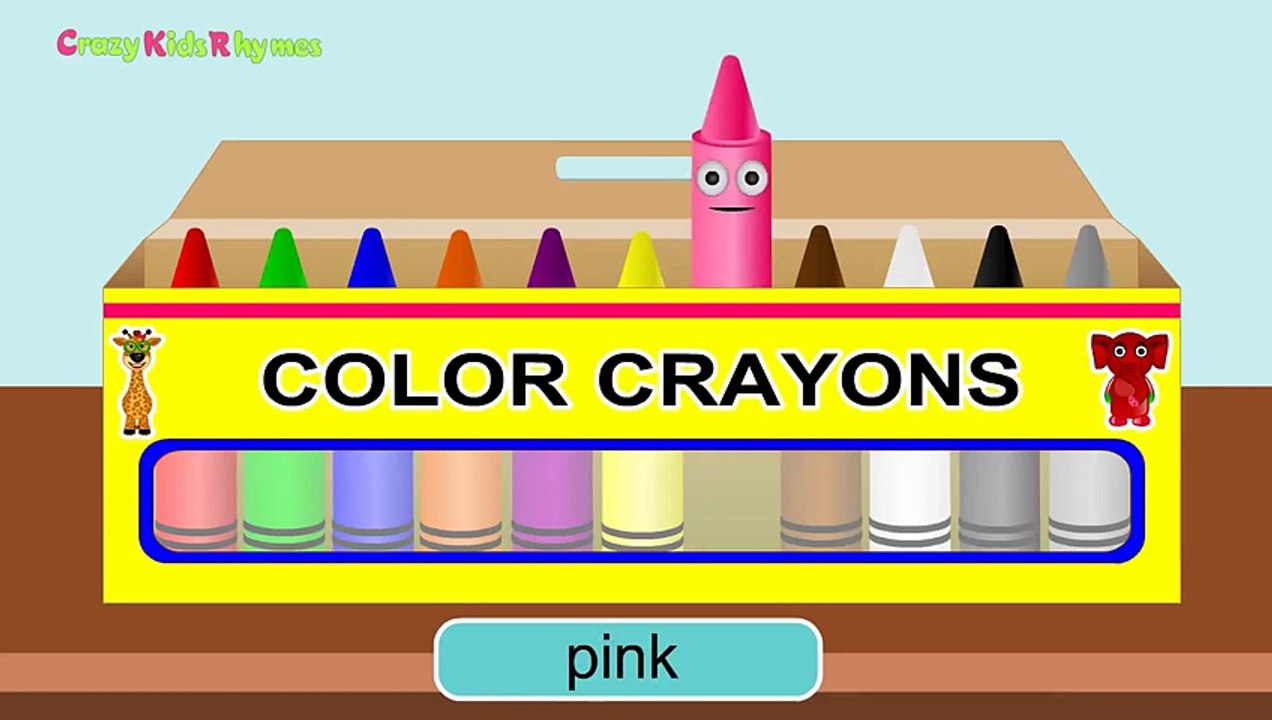 Colors for Children and Kids _ Learn Nursery Basic Color Names with Crayons _ Kids Learnin