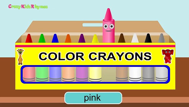 Colors for Children and Kids _ Learn Nursery Basic Color Names with Crayons _ Kids Learnin
