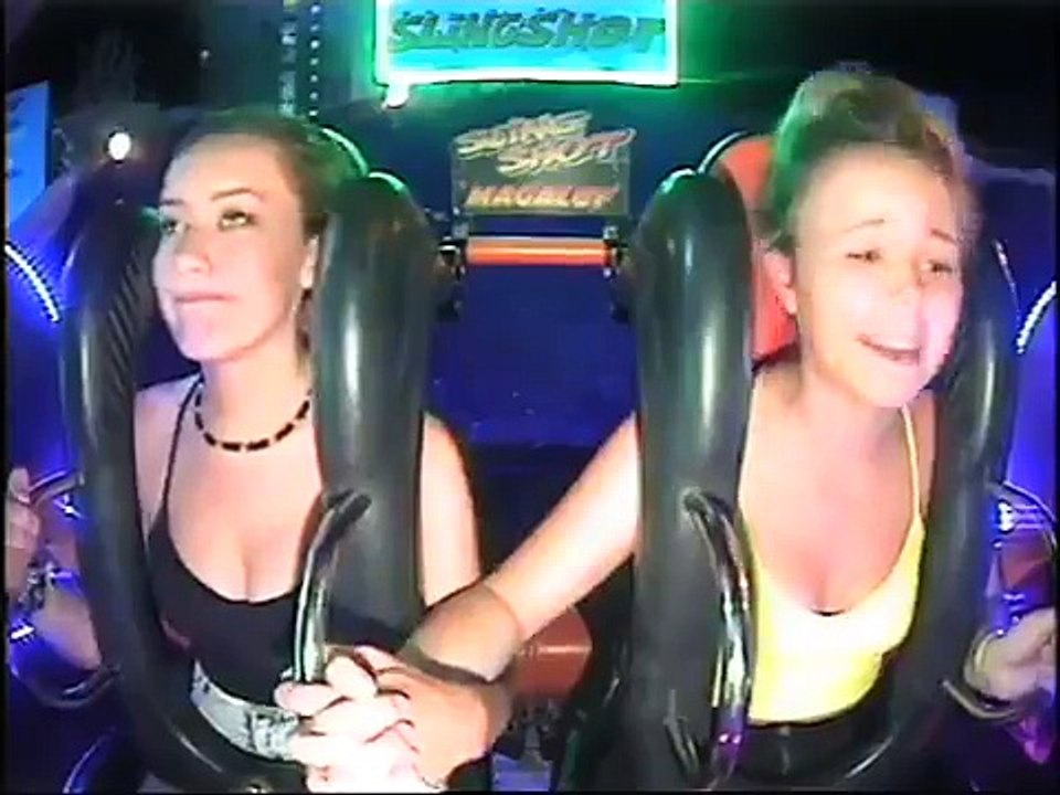 Funny Irish Girl Passes Out Twice On Slingshot Ride In Magaluf