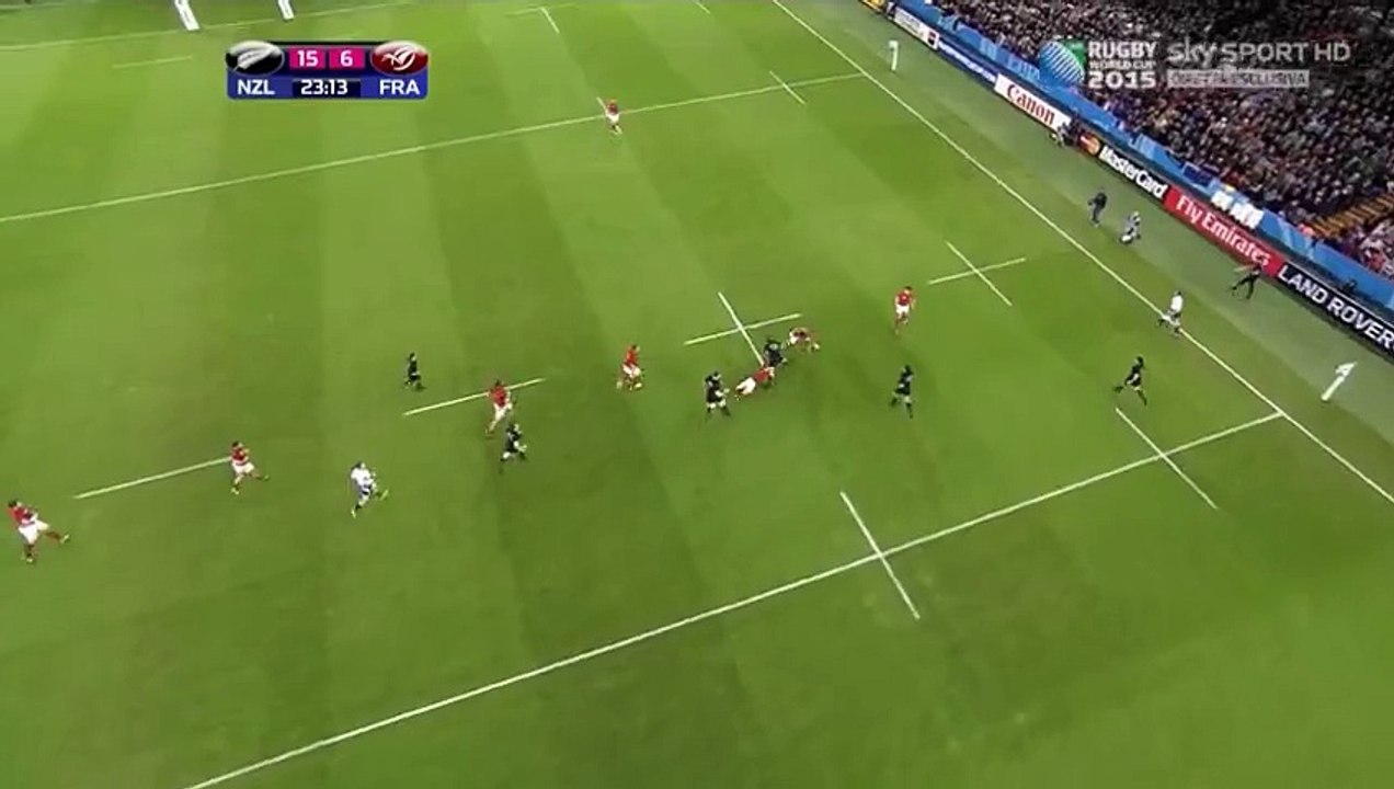 Nehe Milner Skudder SIDESTEP TRY vs FRANCE