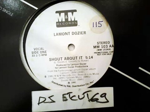LAMONT DOZIER -SHOUT ABOUT IT(RIP ETCUT)M&M REC 81