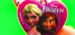 Play-Doh Valentine's Day Love Heart Surprise Eggs Shopkins Disney Frozen Spiderman Toys FluffyJet [F