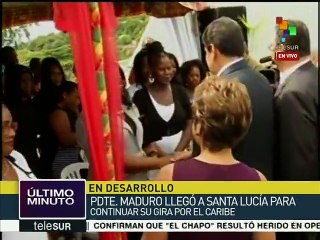 Presidente de Venezuela continúa con su gira de trabajo por Sta. Lucía