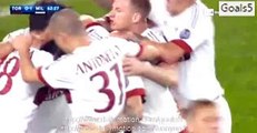 Carlos Bacca Goal Torino 0 - 1 AC Milan Serie A 17-10-2015