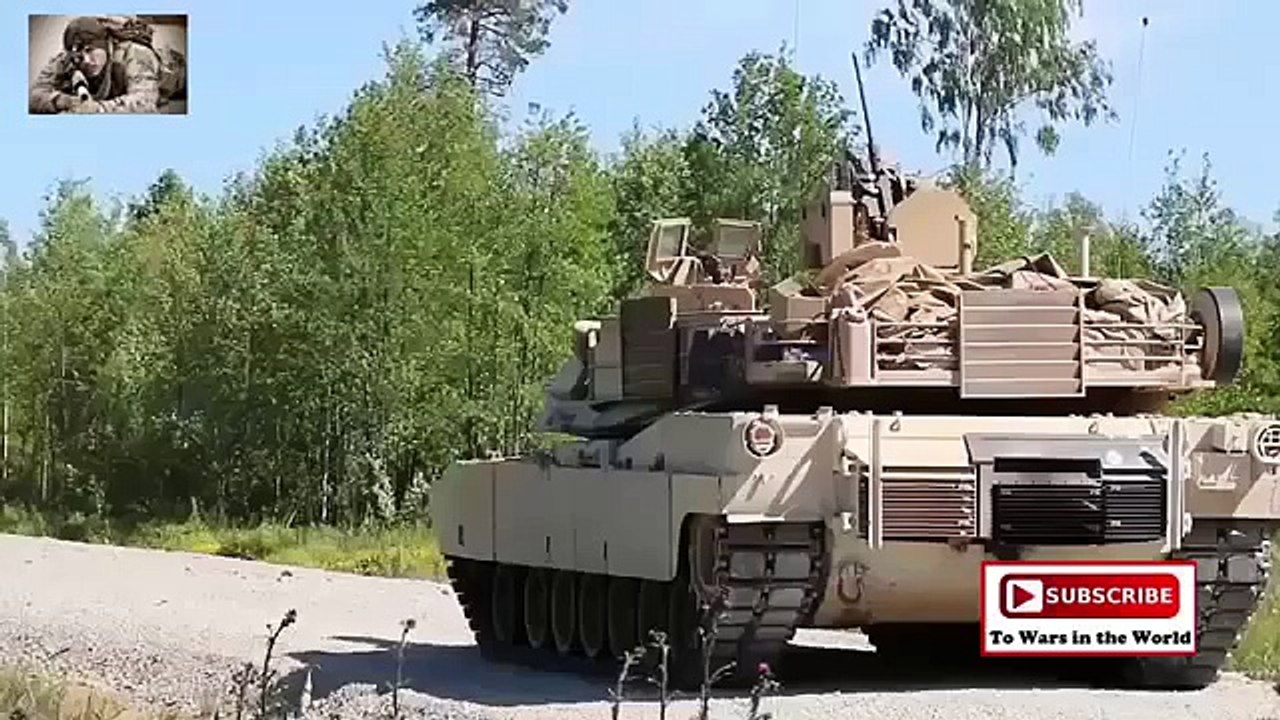USA Armored Vehicles Fire & Maneuver In Estonia
