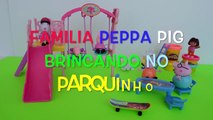 Pig George Da Familia Peppa Pig brinca no Parquinho da Barbie Completo em Portugues