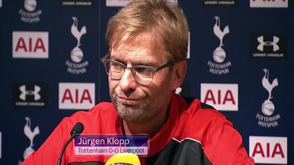 Tottenham vs Liverpool 0-0 - Jurgen Klopp Post Match Interview
