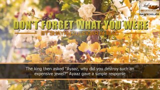 [ENG] Don't forget what you were- Shaykh Zulfiqar Ahmad