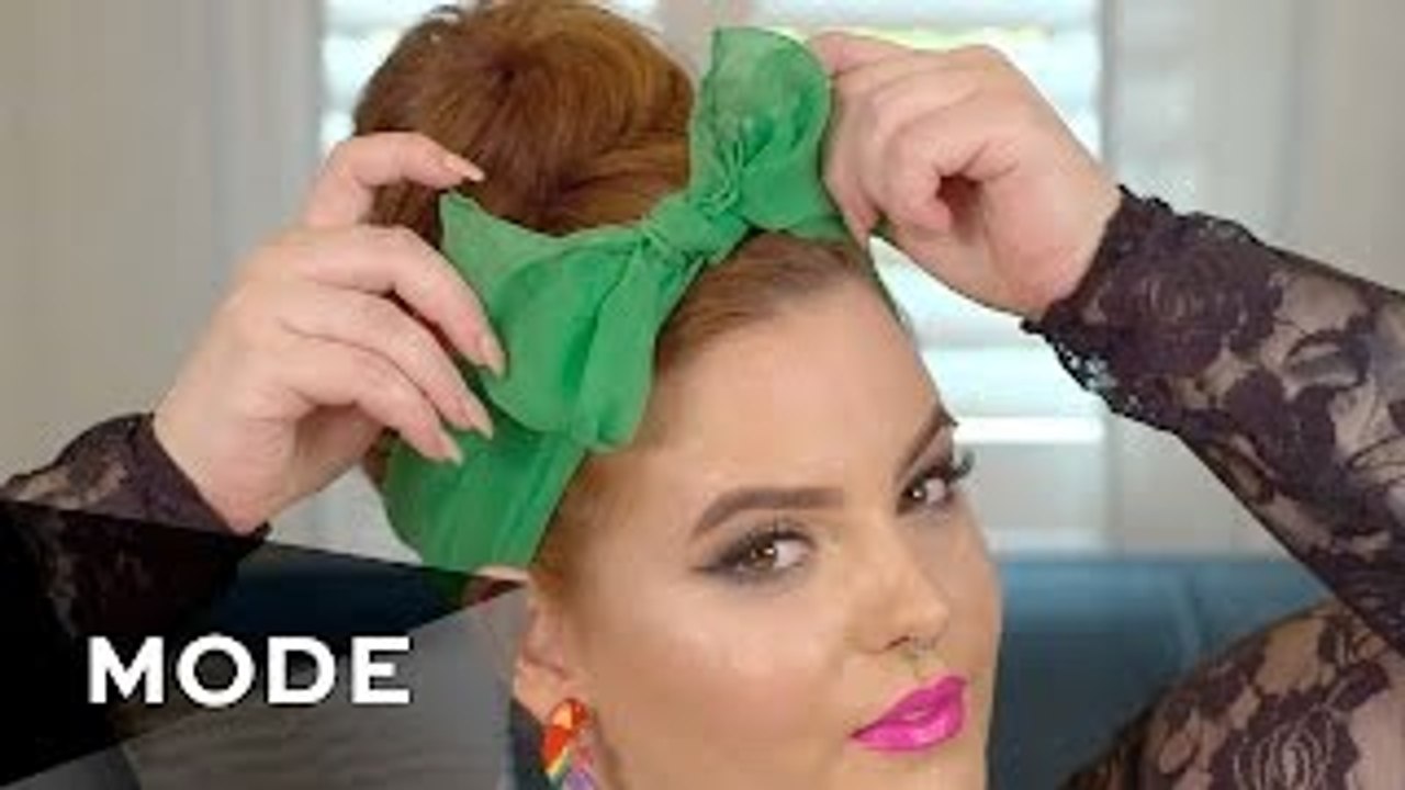 Easy Hair Style with Scarf Tie | Hair Report
