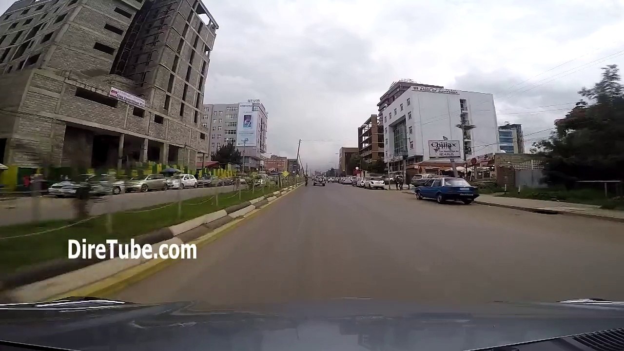 Near Miss Dash Cam Car Accident in Addis