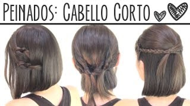 Peinados fáciles para cabello corto | Short hair hairstyles