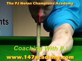 SNOOKER TRAINING-PJ NOLAN ACADEMY OF CHAMPIONS -