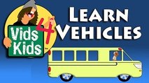 Learn Vehicles - Monster Truck, Car, Bus, Tractor