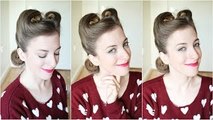 1940s /1950s Pin Up Hair Victory Rolls | Halloween Hairstyles