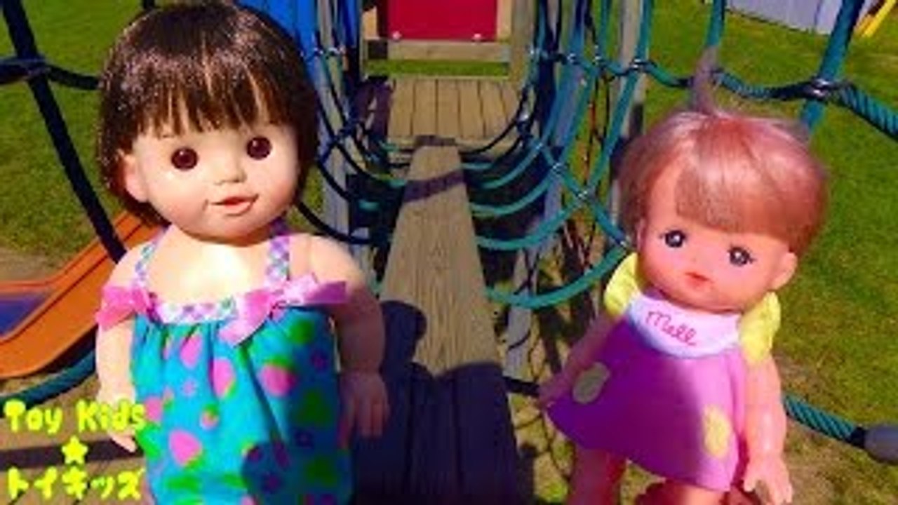 ぽぽちゃん おもちゃアニメ 公園の遊具❤メルちゃん Toy Kids トイキ