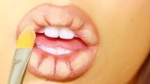 How to FAKE Big Lips!! Lip Contouring
