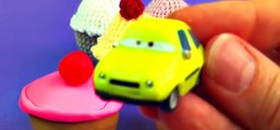 Play-Doh Cupcake Surprise Eggs Cars 2 Mickey Mouse Hello Kitty Disney Princess Dessert Toy FluffyJet [Full Episode]