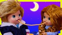 Frozen Anna Kristoff Baby Alive Eat Play-Doh Spaghetti Lady and the Tramp Style