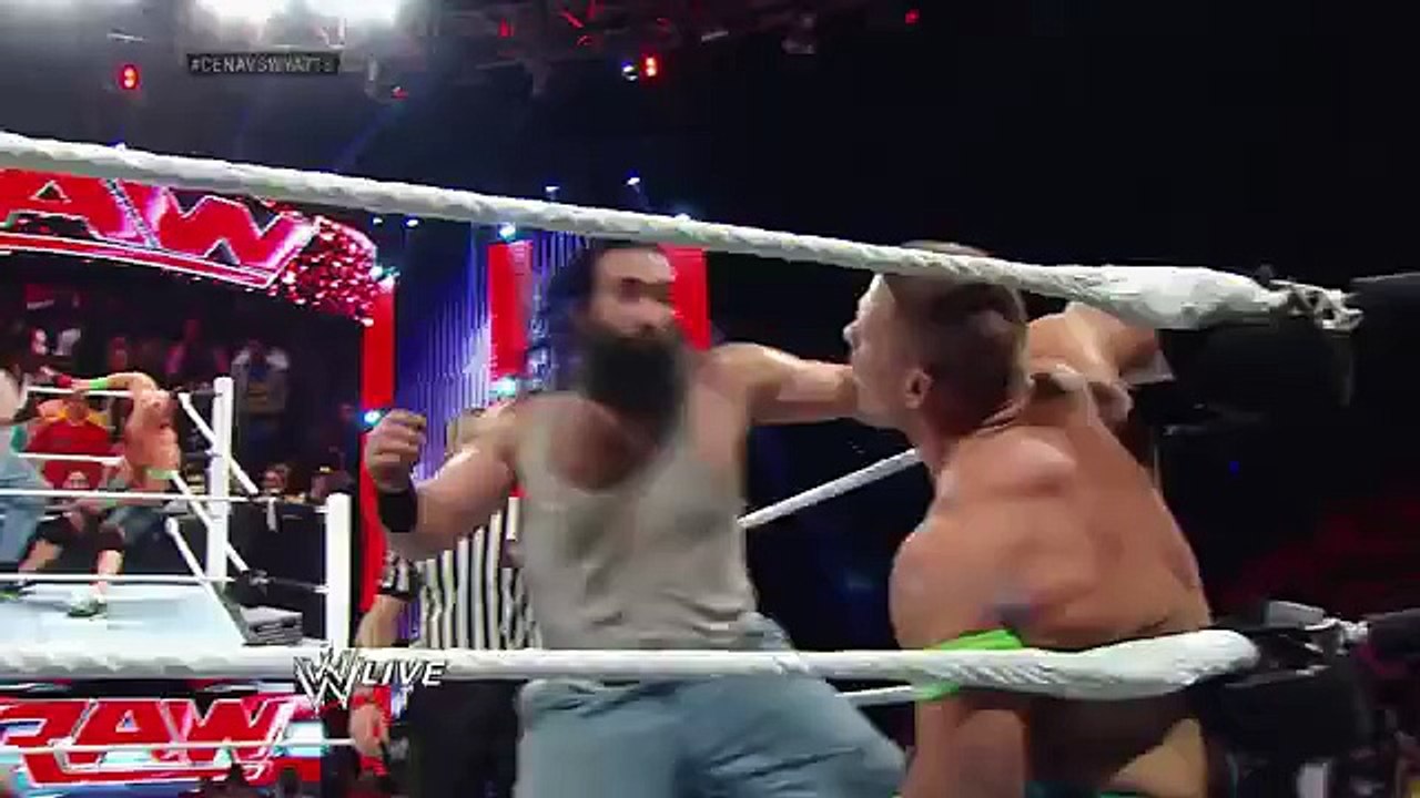 John Cena vs. Luke Harper-WWE RAW 19 OCTOBER 2015
